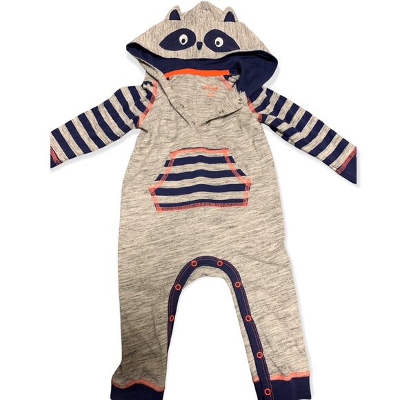 Cat & Jack Other - NWOT | Cat & Jack | Raccoon Navy & Gray Onezie | 6M- 9M